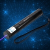 Laser 302 5000mW 450nm Blue Beam Stainless Steel Single-point Laser Pointer Pen Kit Black
