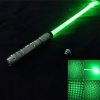 Pointer 300mW 532nm Green Light Starry Sky style laser avec Laser Sword (Argent)