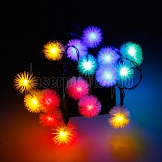Cadena de Luz LED Marswell 20-colorida forma de la bola de luz solar decorativa de la Navidad