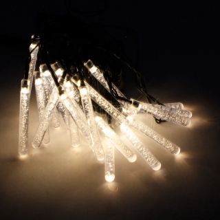 Luce decorativa della stringa luce gialla MarSwell 40-LED Waterdrop design di Natale solare