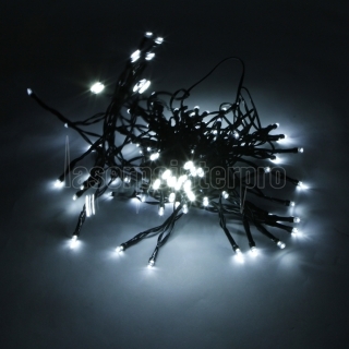 Haute Qualité 200LED Décoration de Noël étanche White Light Solar Power LED String (12M)