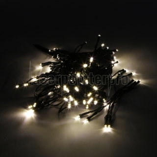 Haute Qualité 100LED étanche Décoration de Noël lumière blanche chaude Solar Power LED String (12M)