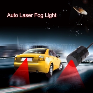 100mW 650nm anticolisión del laser de la luz de niebla del coche verde Luz de advertencia a prueba de agua