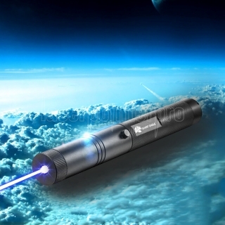 SHARP ZQ EAGLE-LA-301 1000mW 450nm azul Rayo de luz a prueba de agua de punto único del estilo de puntero láser Negro
