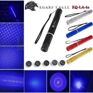 EAGLE ZQ-LA-1a 5000mW 450nm Pure Blue Beam 5-in-1 Kit spada laser nero