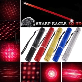 SHARP EAGLE ZQ-HO 200mW 650nm 5-in-1 Diverse Motif rouge faisceau lumineux multifonctions laser épée Kit Black