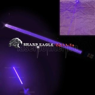 SHARP ZQ EAGLE-LV-Zo 300 mW 405nm púrpura viga 5-en-1 Espada láser Kit Negro
