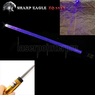 Laser 303 SHARP EAGLE 300mW 405nm Purple Light Waterproof Aluminum Laser Pointer Cigarette & Matchstick Lighter Black