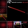 SHARP ZQ EAGLE-303Z 500mW 650nm luz roja del cigarrillo impermeable de aluminio y fósforo Más claro Espada láser Negro