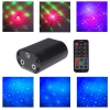 LT Newfashioned Mini Starry Sky Style RGB 3-in-1 Light LED Screen Laser Stage Light with Remote Controller Black