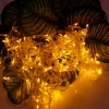 20M 200-LED Christmas Festivals Decoration 8 Working Modes Yellow Light Waterproof String Light (US Standard Plug)