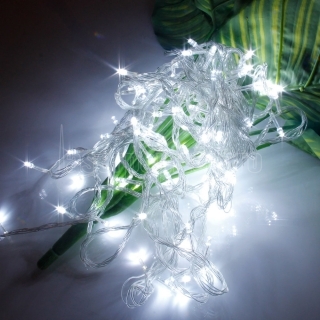 10m 100-LED Festival decorazione di Natale 8 modalità di lavoro luce bianca impermeabile della luce della stringa (US spina stan