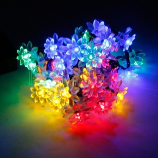 Forme Lotus cool MarSwell 30 LED Colorful Lumière de Noël solaire LED String