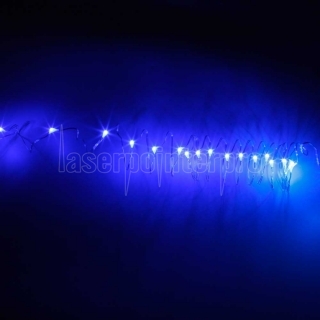 2M-20L-4.5V 1.2W-alambre de plata con pilas ordinarias Luces de Cuerda y sin forma fija Azul
