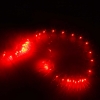 5M-50L-4.5V-3W Silver Wire Battery Powered Ordinary String Lights without Fixed Shape Red