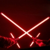 Simulation Star Wars Cross 47" Lightsaber Sound Effect Style Red Light Metal Laser Sword Wine Red