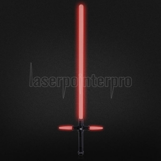 Simulación de Star Wars Cruz 47 "sable de luz de la luz roja del metal Espada láser Negro