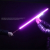 Newfashioned No Sound Effect 39" Star Wars Lightsaber White Light Laser Sword Silver