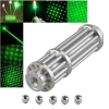 UKing ZQ-15LB 500mW 532nm Green Beam Zoomable 5-in-1 Laser Pointer Pen Kit Silver