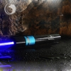 Uking ZQ-J10 6000mW 473nm Blue Beam Ponto Único Zoomable Laser Pointer Pen Kit Preto