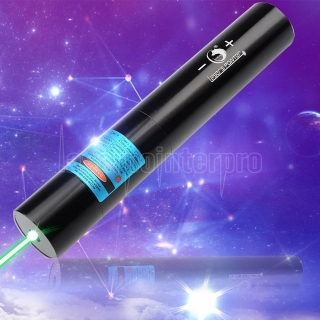 UKing ZQ-j10L 1000mW 520nm Pure Green Beam Single Point Zoomable Laser Pointer Pen Kit Black