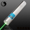 UKing ZQ-j10L 1000mW 520nm Puro verde fascio singolo punto Zoomable puntatore laser penna Kit placcatura in cromo d'argento