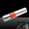 UKing ZQ-j12L 5000 mW 520nm Pure Green Feixe Único Ponto Zoomable Laser Pointer Pen Kit Titanium Prata