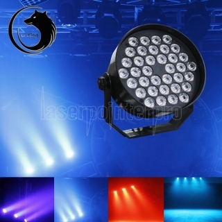 UKing ZQ-B30A 85W 36-LED RGB Single Light Self-propelled Master-slave Voice-activated Stage Light Set EU Plug Black