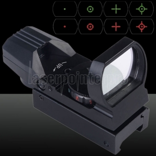 U'King ZQ-MZ01 Aluminium Rouge et Vert Point Reflex Laser Sight Set pour la chasse Noir
