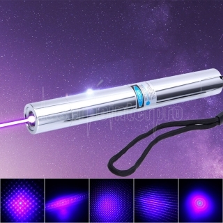 5000mW 450nm Blue Ray multifunktionale Kupfer Laserpointer Silber