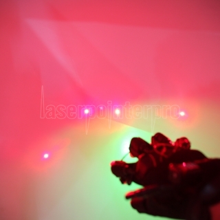 Handschuh Laserlicht 4 Rotlicht Kopf mit Palm Light Schwarz