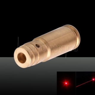 650nm Patrone Red Laser Bore Sighter Laser Stift 3 x LR41 Batterien Cal: 9MM Große Messing Farbe