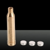 650nm Bullet Shape Laser Pen Red Light 3 x AG9 Baterias Cal: 7MM Latão Cor