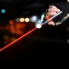UKing ZQ-j12 30000mW 638nm Pure Red Beam Single Point Zoomable Laser Pointer Pen Kit Titanium Silver