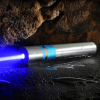 UKing ZQ-j11 30000 mW 473nm Azul Feixe Único Ponto Zoomable Caneta Laser Pointer Kit Kit De Revestimento De Cromo Prata