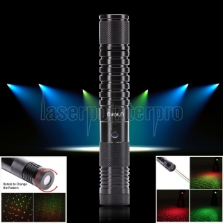 UKing ZQ-J32 500mw 532nm et 650nm double lumière 5 dans 1 pointeur laser