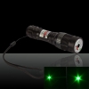 200mw 532nm TS-A3 Adjustable Focusing Green Laser Pointer Black (with one CR2 battery)