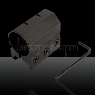 Y001 aluminio pistola de montaje Abrazadera para lápiz láser y linterna Negro