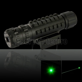 5mW 532nm Hat-shape Green Laser Sight with Gun Mount Black-ZT-E05