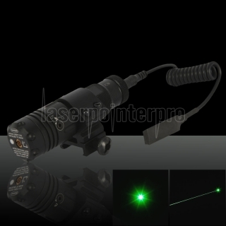 5mW 532nm Hat-forme laser vert Sight avec Gun Mont noir-ZT-H08