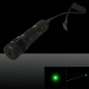 5mW 532nm Hat-shape Verde Visão Laser com Gun Mount Black-ZT-A01