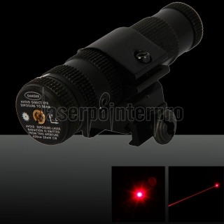 5mW 650nm Hat-forma Red Visão Laser com Gun Mount Black-ZTG07