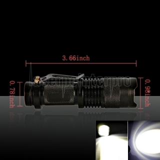 CREE Q3 LED 3W 1 Modo Lanterna Focando com Pen Clipe