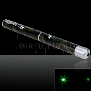 5mW 532nm rayo luz láser verde pluma camuflaje