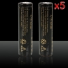5 * 2pcs Ultrafire 18650 4000mAh 3.6-4.2V PCB-Schutz wiederaufladbare Lithium-Batterien Schwarz