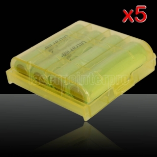 5 * 4pcs UltraFire 3500mAh 1.2V Ni-MH AA Rechareable de la batería + Batería Caja Amarilla