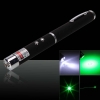 50mW 532nm feixe de luz caneta ponteiro laser verde com 3 LED Lamp