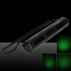 RL851 100mW 532nm Rabo-Button Kaleidoscopic Green Laser Pointer Pen Preto