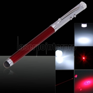4 in 1 LED 5mW Red Laser Pointer Pen (SOS)Half Red