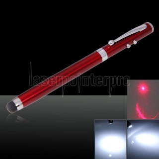 4 en 1 LED 5mW puntero láser rojo Pluma Roja